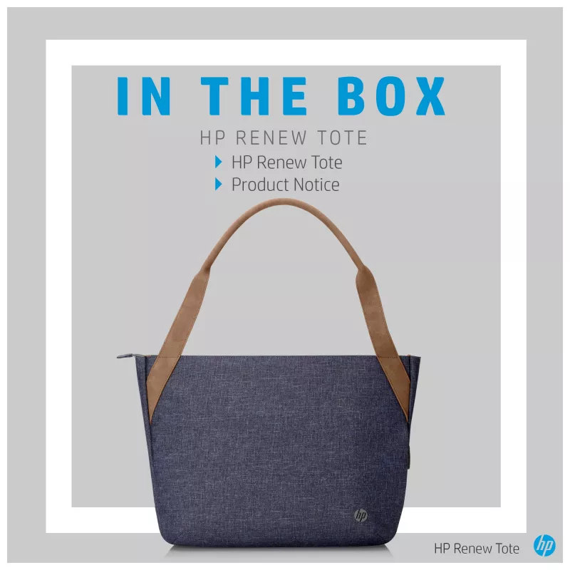 HP Renew 14 Navy Tote – Toploader krepšys nešiojamam kompiuteriui iki 14 colių