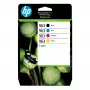 HP 963 4vnt juoda/žydra/rausvai geltona originalios kasetės