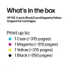 HP 912 originalių rašalo kasečių rinkinys 4 vnt. juoda/žydra/rausvai raudona/gelsva