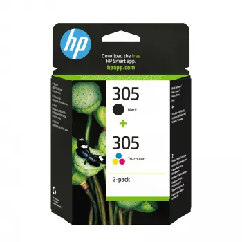 Kasetė HP 305 2 vnt. standartinės išeigos juoda ir spalvota