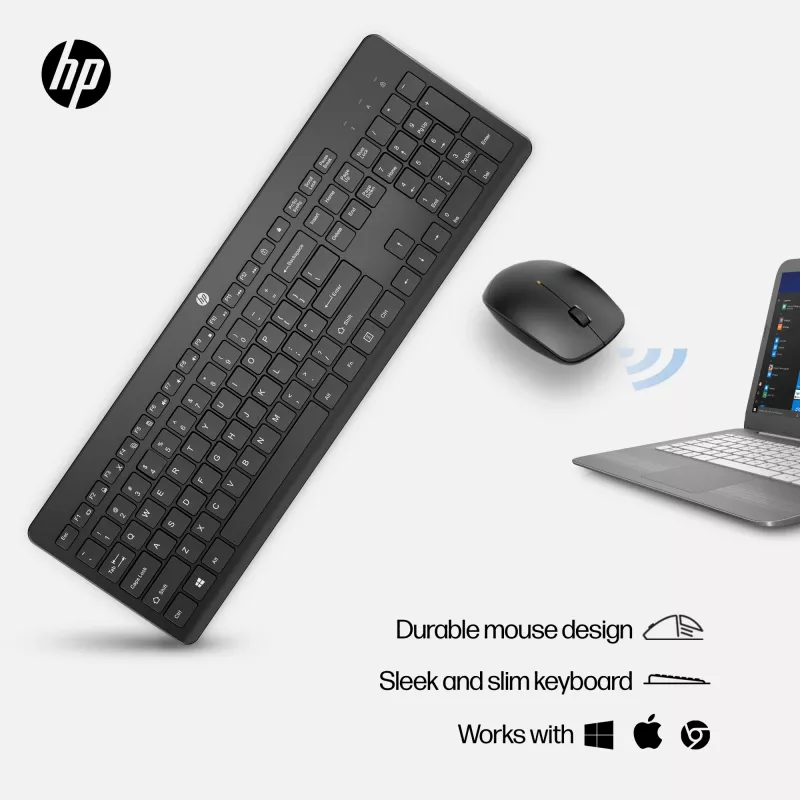 HP 230 belaidė pelė ir klaviatūros rinkinys