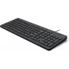 HP 150 laidinė klaviatūra, pilno dydžio, USB, juoda, 1 m laidas
