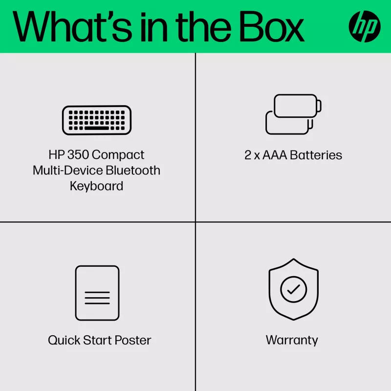 Klaviatūra HP 350 Compact Multi-Device Bluetooth Keyboard