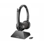 HP Poly Savi 8220 UC Microsoft Teams sertifikuotas DECT 1880-1900 MHz USB-A ausinių komplektas
