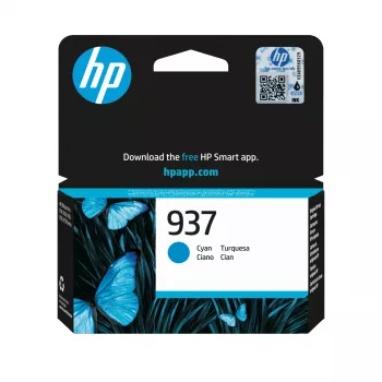 Original HP 937 Cyan kasetė — 4S6W2NE#SE1, išeiga iki 800 puslapių