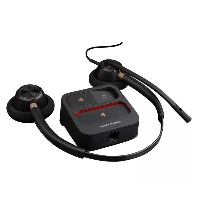 HP Poly EncorePro 520 Binaural ausinės su greitu atjungimu, 74 g, juodos