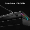 Žaidimų klaviatūra Kingston HP HyperX Alloy Rise 7G7A3AA#ABD — kompaktiška laidinė mechaninė klaviatūra
