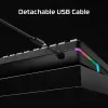 Mechaninė žaidimų klaviatūra Kingston (HyperX) Alloy Rise 75 – kompaktiškas 75% išdėstymas, laidinė, modelis 7G7A4AA#ABD