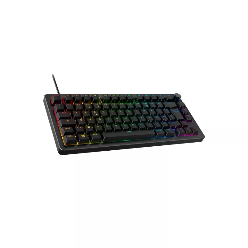 Mechaninė žaidimų klaviatūra Kingston (HyperX) Alloy Rise 75 – kompaktiškas 75% išdėstymas, laidinė, modelis 7G7A4AA#ABD