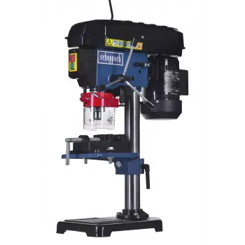 Stalinis gręžimo stovas Scheppach DP16VLS 500 W, plieninis korpusas, 230–240 V, 2500 aps./min., 13 mm griebtuvas, 600×220×435 mm