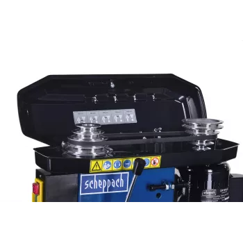 Stalinis gręžimo stovas Scheppach DP16VLS 500 W, plieninis korpusas, 230–240 V, 2500 aps./min., 13 mm griebtuvas, 600×220×435 mm