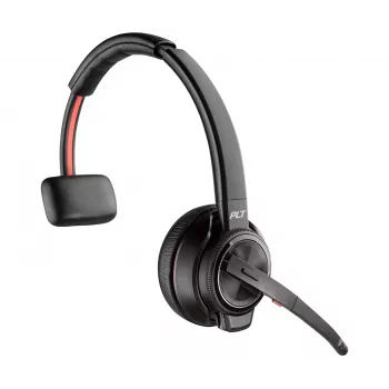 HP Poly Savi 8210 vienapusė ausinė DECT 1880-1900 MHz su įkrovimo stotele