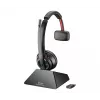 HP Poly Savi 8210 vienapusė ausinė DECT 1880-1900 MHz su įkrovimo stotele
