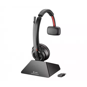 HP Poly Savi 8210 vienapusė ausinė DECT 1880-1900 MHz su įkrovimo stotele