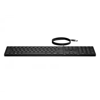 HP Wired Desktop 320K klaviatūra, laidinė, pilno dydžio USB, membraninė, juoda