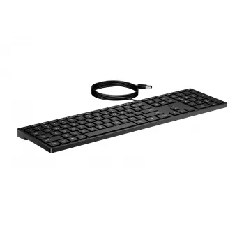 HP Wired Desktop 320K klaviatūra, laidinė, pilno dydžio USB, membraninė, juoda