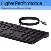 HP Wired Desktop 320K klaviatūra, laidinė, pilno dydžio USB, membraninė, juoda