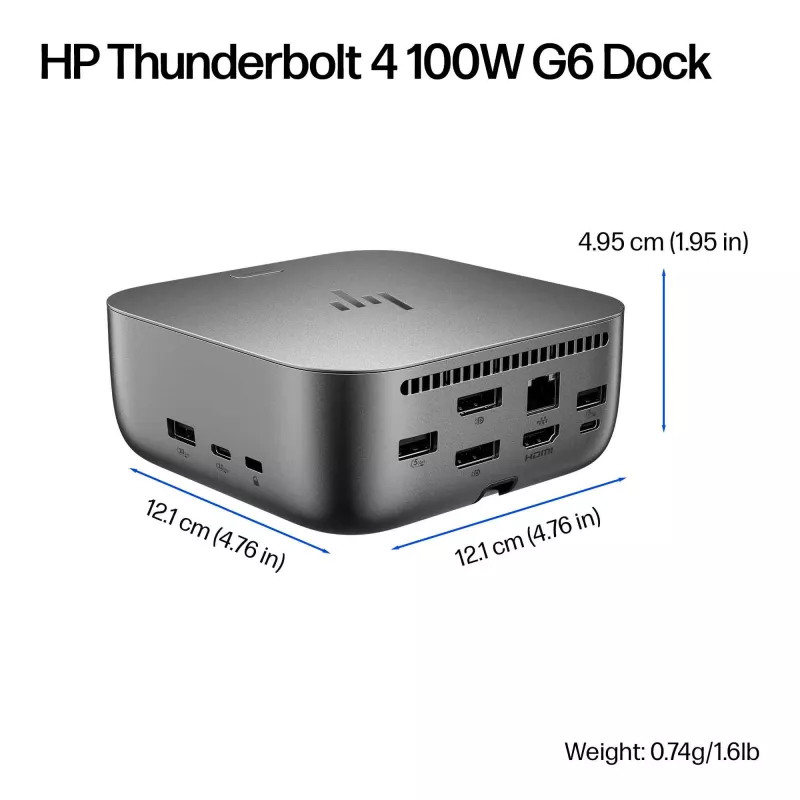 HP Thunderbolt 4 100W G6 Dock – prijungimo stotelė