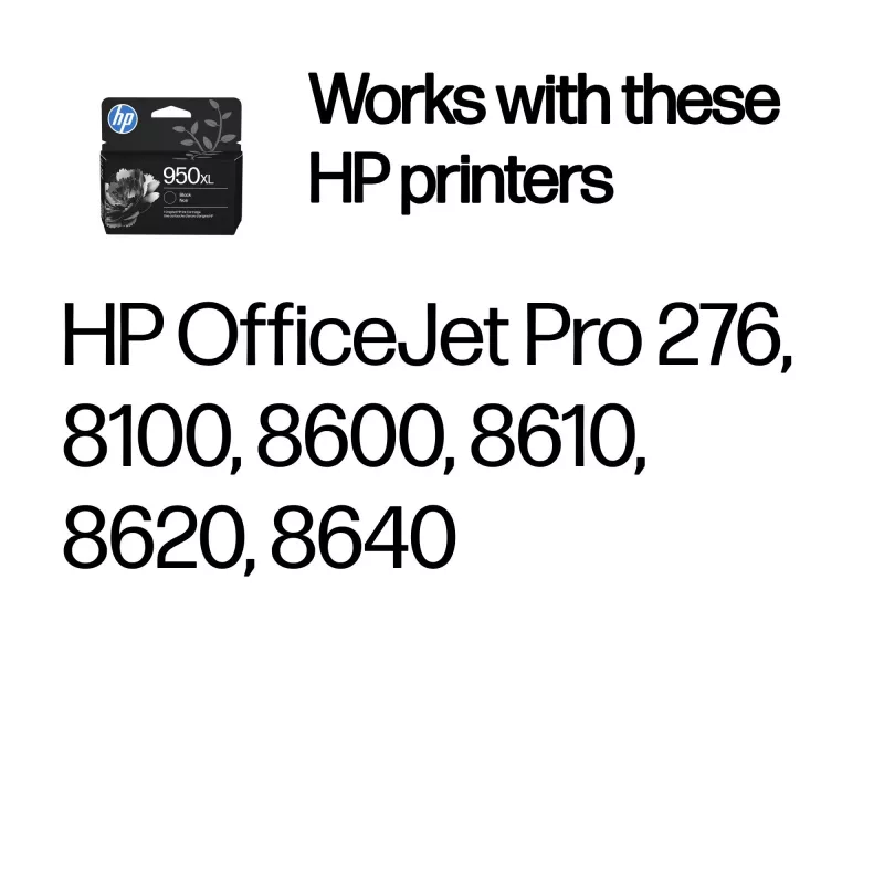 Originalus HP 950XL didelės išeigos juodas kasečių kasetė (CN045AE#LS3) rašaliniams spausdintuvams