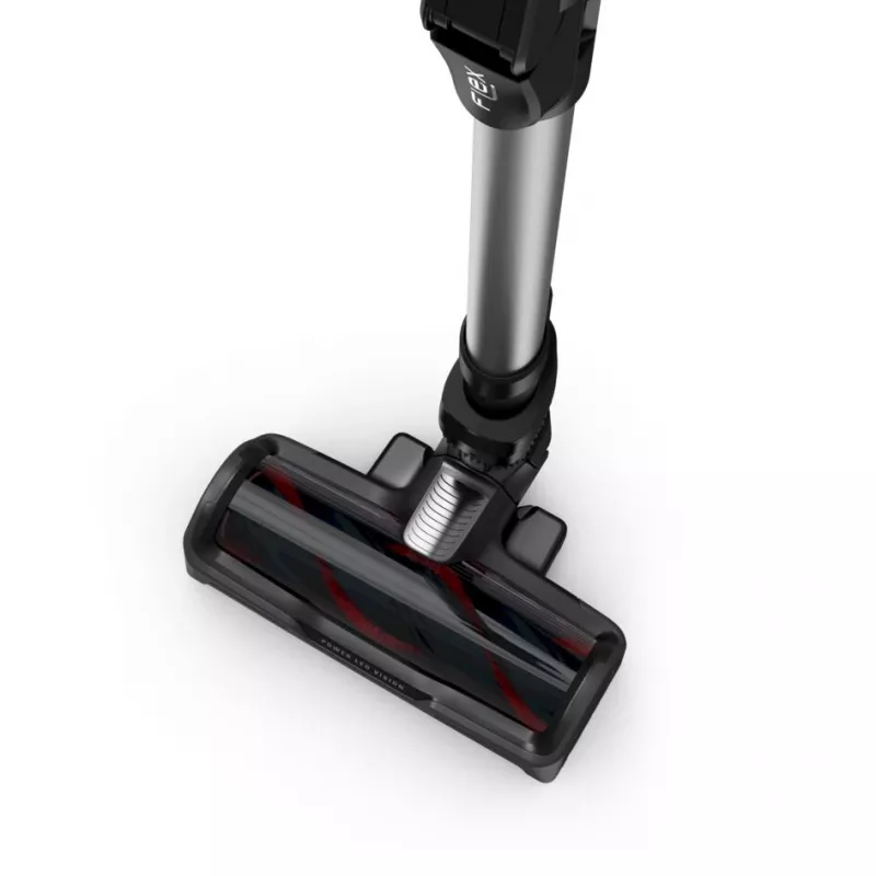 Rowenta X-Force RH9958 belaidis 2-in-1 šluotinis dulkių siurblys, HEPA filtras, 0,9 L, juodai pilkas