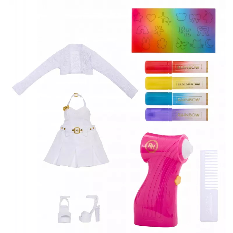 Rainbow High Oro Teptukas & Kurk Mados Lėlė - Pilkos Akys