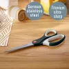 Leitz Cosy Titanium biuro žirklės 205 mm, suaugusiems, tiesus pjūvis, pilkos, nerūdijantis plienas