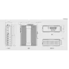 LevelOne IES-0600 Pramoninis 6 prievadų Gigabit jungiklis su 1 x SFP ir 1 x SFP/RJ45 Combo, -40°C iki 75°C, DIN bėgelis