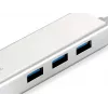 LevelOne USB-0503 USB tinklo adapteris su 3 prievadų USB 3.0 šakotuvu