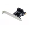 Conceptronic EMRICK 4 prievadų SATA PCIe adapteris su SATA kabeliais