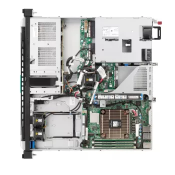 HPE ProLiant DL20 Gen11 E-2436 2.9GHz 6 branduolių 1 procesorius 32GB DDR4 4xSFF VROC 2x480GB SATA SSD 800W atsarginis maitinimas EU serveris