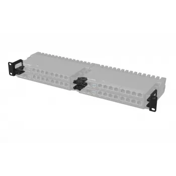 MikroTik RB5009 montavimo rinkinys 1U lentynai, juodas, modelis 59852