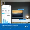 Išmanusis kištukas TP‑Link Tapo Mini P110M – Wi‑Fi/Bluetooth vidinis kištukas, 16 A, 100–240 V, 3680 W, baltas