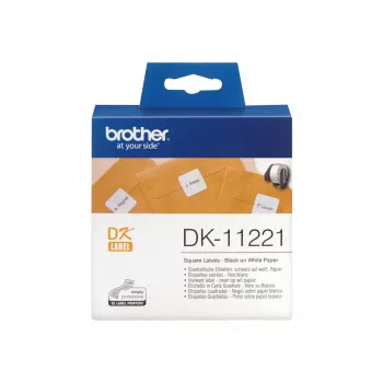Popierinės kvadratinės etiketės Brother DK11221