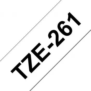 Brother TZe261 - Laminiertes Band - Schwarz auf Weiß - Rolle (3,6 cm) - 1 Rolle(n) (TZE261)