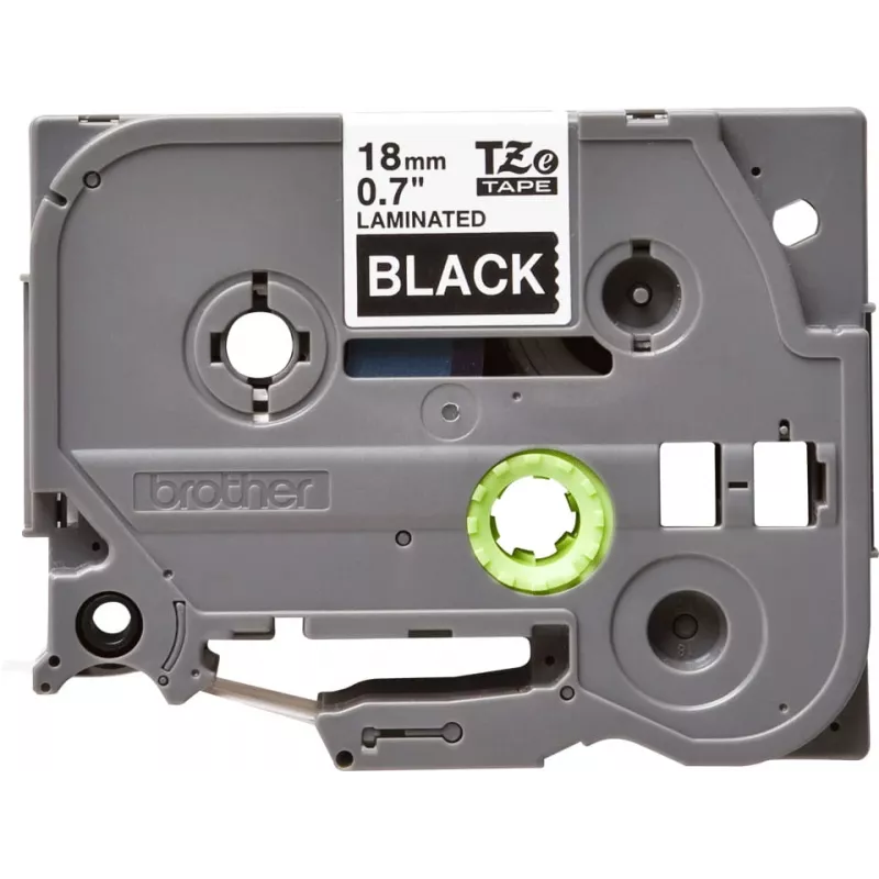 Laminuota juosta Brother TZe345 18 mm balta ant juodos