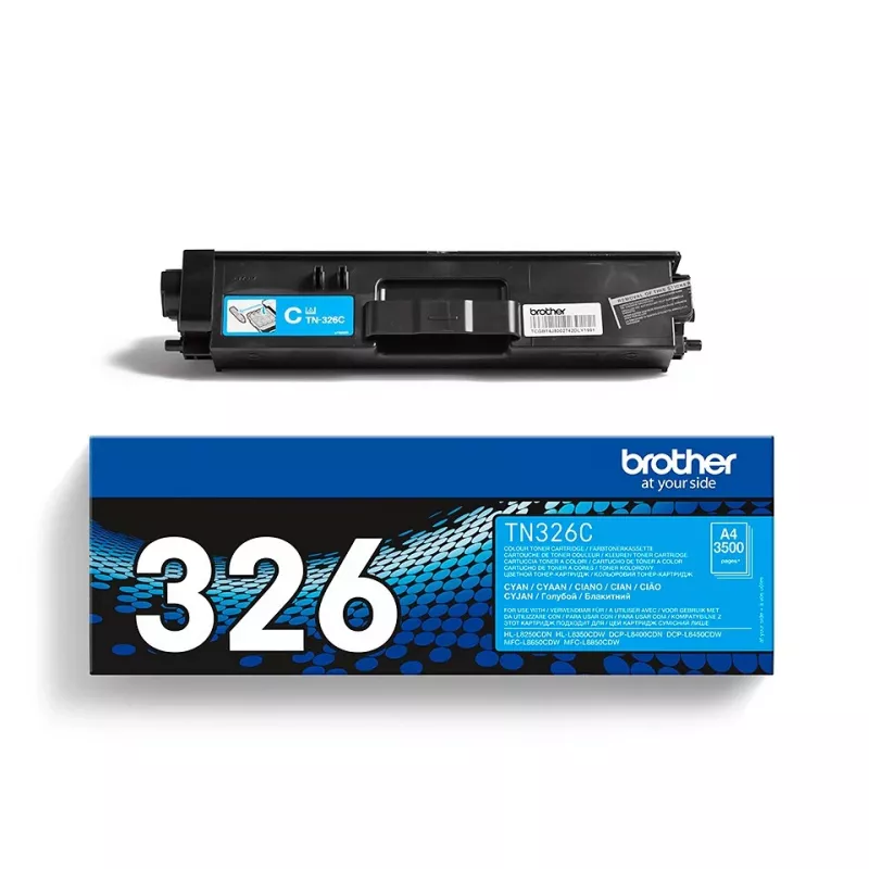 Tonero kasetė Brother TN-326C mėlyna (Cyan) iki 3 500 puslapių