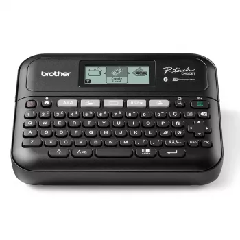 Etikečių spausdintuvas Brother PT-D460BTVP terminis perkėlimas 180×180 DPI 30 mm/s laidinis ir Bluetooth QWERTY TZe juosta