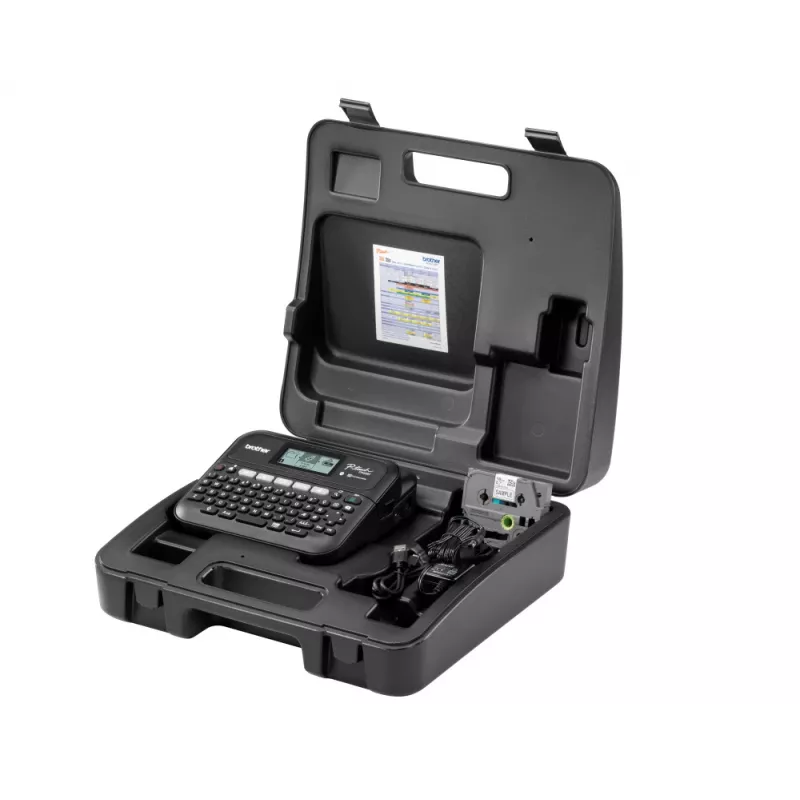 Etikečių spausdintuvas Brother PT-D460BTVP terminis perkėlimas 180×180 DPI 30 mm/s laidinis ir Bluetooth QWERTY TZe juosta