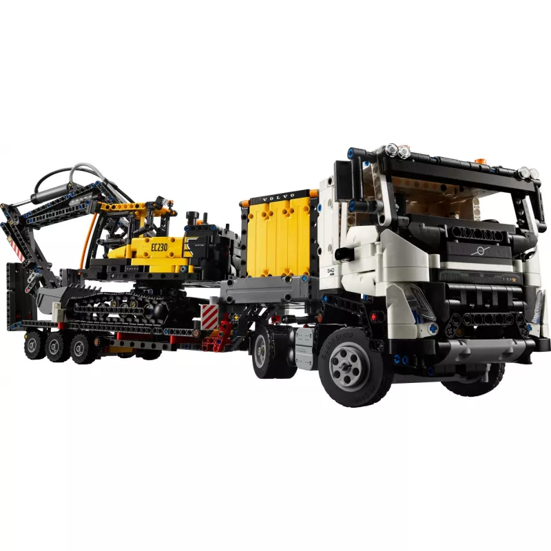 LEGO TECHNIC 42175 Volvo FMX sunkvežimis ir EC230 elektrinis ekskavatorius