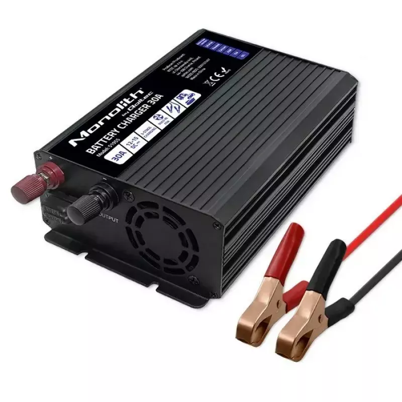 Baterijų įkroviklis QOLTEC 51955 — 30A 12V LiFePO4, AGM, GEL, SLA