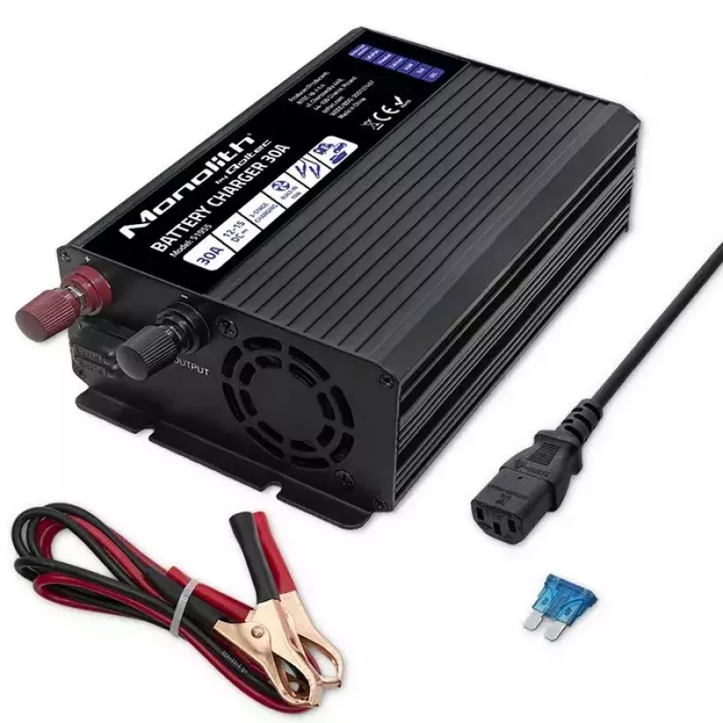 Baterijų įkroviklis QOLTEC 51955 — 30A 12V LiFePO4, AGM, GEL, SLA