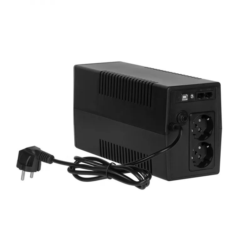Rebel Nanopower Plus 1000 UPS | Nepertraukiamo maitinimo šaltinis | Off-line | Grynoji sinusoidė | 1000VA | 600W | LCD | USB