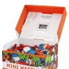 Marioinex Mini Waffle Konstruktor 500 – 500 vnt. statybinių blokelių, skalbiami mašinoje, įvairiaspalviai