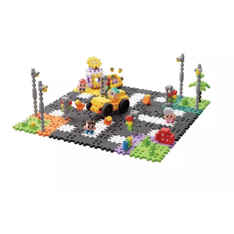 Konstruktorius Marioinex Waffle mini Blocks – Gatvė, 280 dalių
