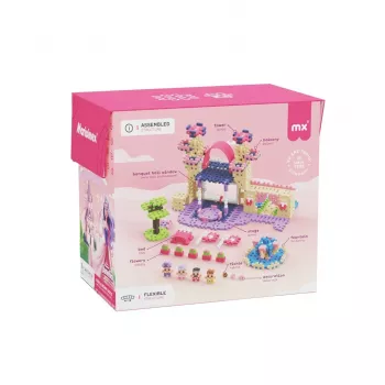 Konstrukcinis rinkinys Marioinex Waffle Mini Blocks Princess – 280 dalių, įvairiaspalvis, dėžutė, nuo 6 metų