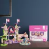 Konstrukcinis rinkinys Marioinex Waffle Mini Blocks Princess – 280 dalių, įvairiaspalvis, dėžutė, nuo 6 metų