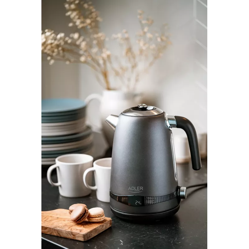 Adler virdulys AD 1295g SS – 2200 W, 1,7 l, nerūdijantis plienas, pilka spalva