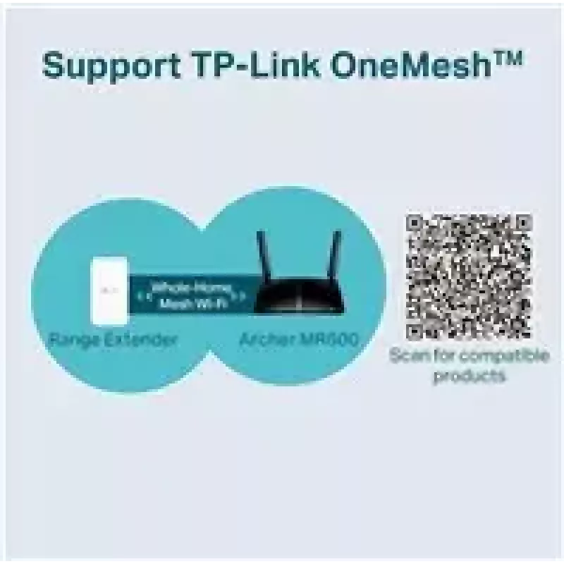 TP-LINK Archer MR600 4G+ LTE maršrutizatorius, Cat6, AC1200, dviejų juostų, Gigabit