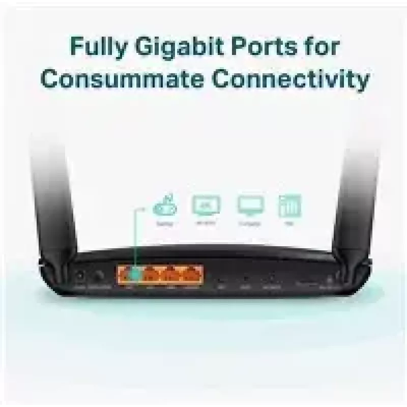 TP-LINK Archer MR600 4G+ LTE maršrutizatorius, Cat6, AC1200, dviejų juostų, Gigabit
