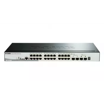 D-Link DGS-1510-28P valdomas PoE+ jungiklis su 24 GE PoE ir 4 SFP prievadais